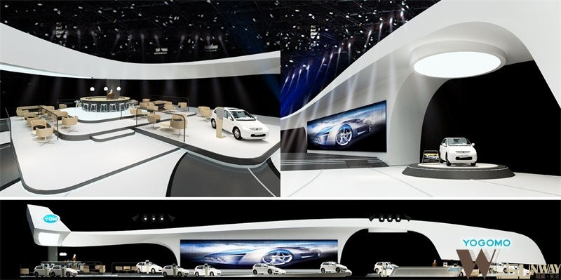 御捷電動汽車展會展廳設(shè)計
