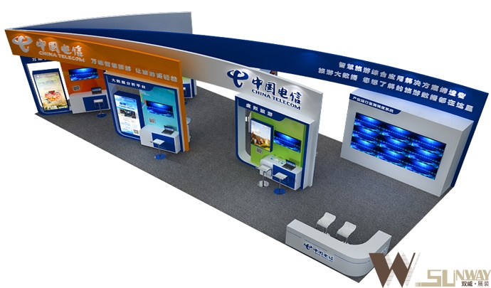 2016年廣州旅博會-中國電信展臺設計