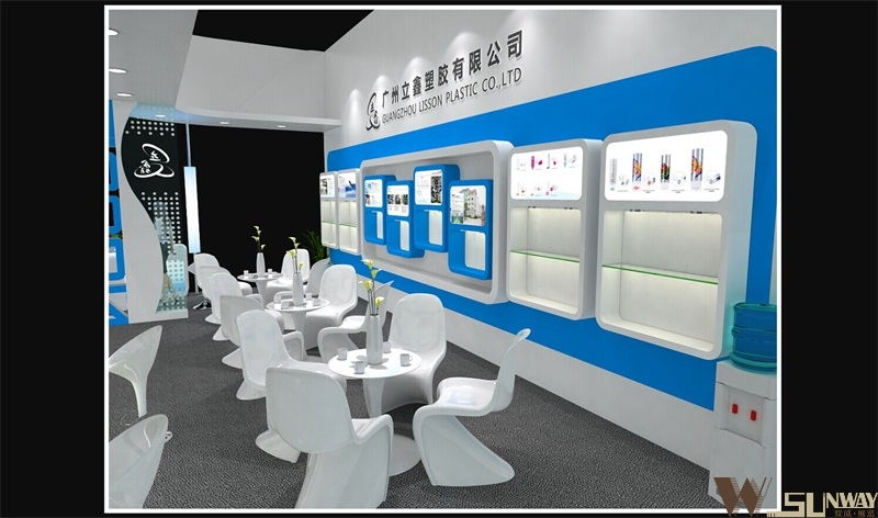 2016廣州美博會—廣州立鑫特裝展臺設計