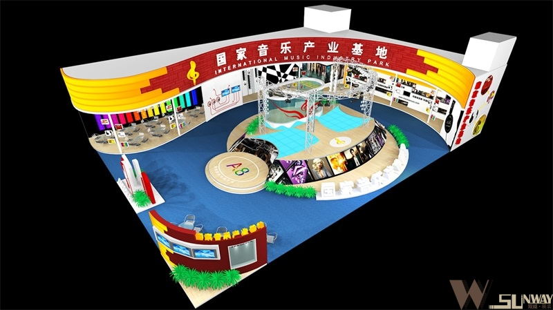 2011深圳文博會—國家音樂產(chǎn)業(yè)基地展臺設(shè)計(jì)