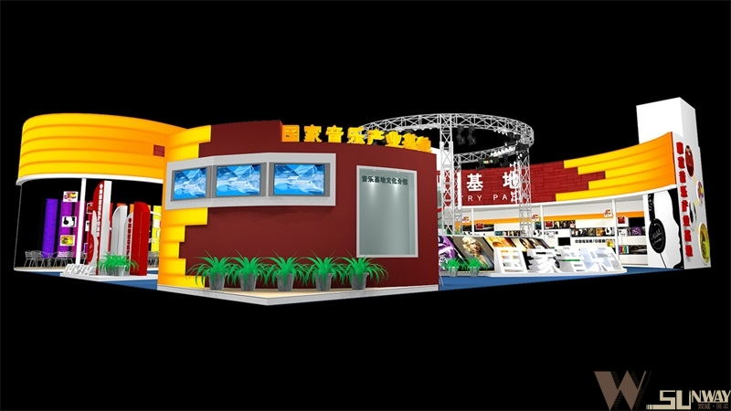 2011深圳文博會—國家音樂產(chǎn)業(yè)基地展臺設(shè)計(jì)