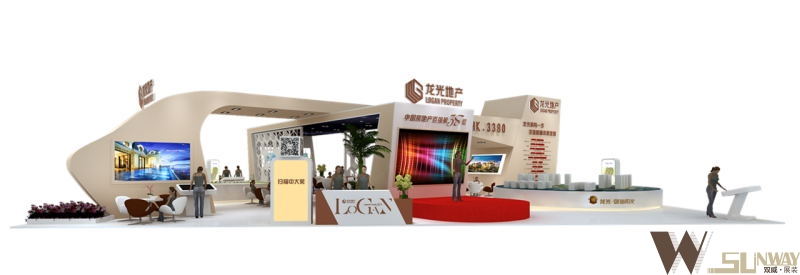 2015粵東房展會—龍光地產(chǎn)特裝展臺設(shè)計(jì)