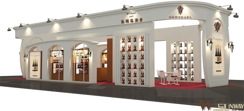 2015廣州名酒展—新明珠酒業(yè)特裝展臺設計