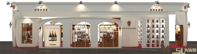 2015廣州名酒展—新明珠酒業(yè)特裝展臺設計