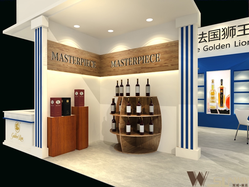 2016廣州名酒展—法國獅王釀酒廠展臺設(shè)計